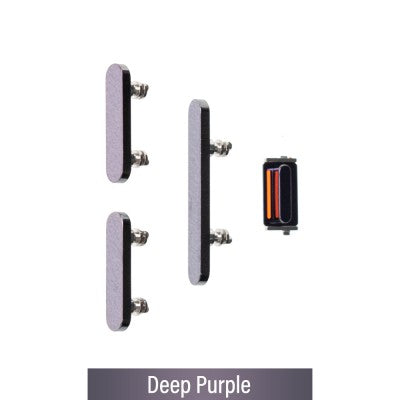 Power & Volume Button Set for iPhone 14 Pro / 14 Pro Max-Deep Purple Power & Volume Button Set for iPhone 14 Pro / 14 Pro Max-Deep Purple